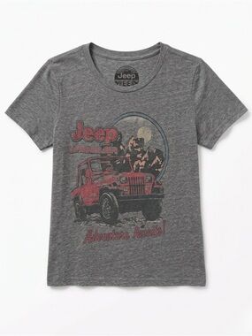 Lucky Brand Jeep Wrangler Adventure More Graphic‎ Tee Gray S